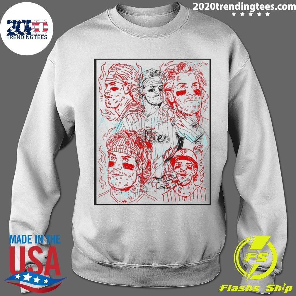 Bryce Harper Philadelphia Phillies Player Sketches Shirt