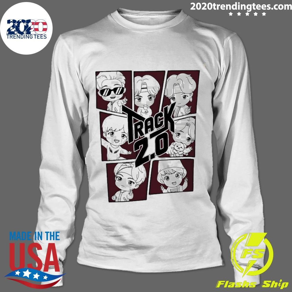 Bts Track 2.0 Chibi Fan Inspired Kpop Graphic Shirt