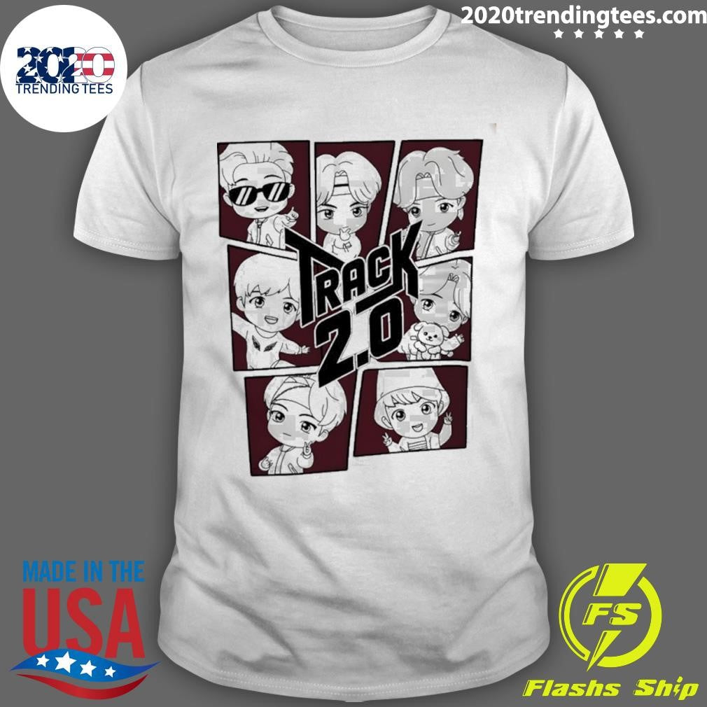 Bts Track 2.0 Chibi Fan Inspired Kpop Graphic Shirt