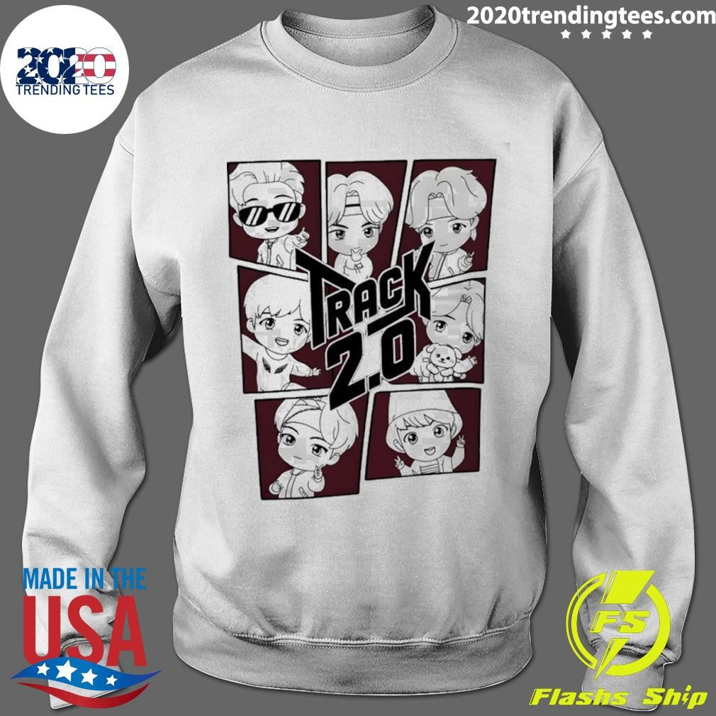 Bts Track 2.0 Chibi Fan Inspired Kpop Graphic Shirt
