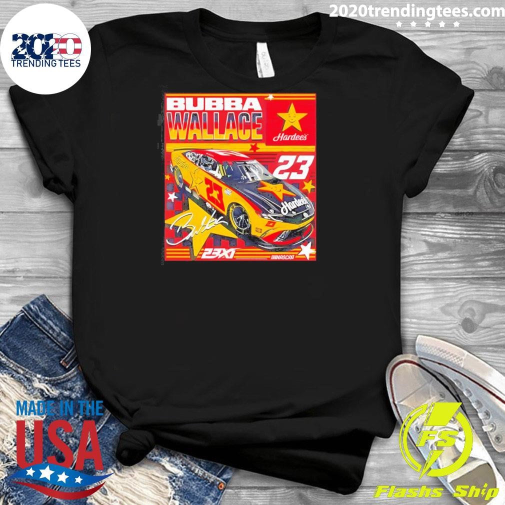 Bubba Wallace 23XI Racing #23 Hardee’s Signature Shirt
