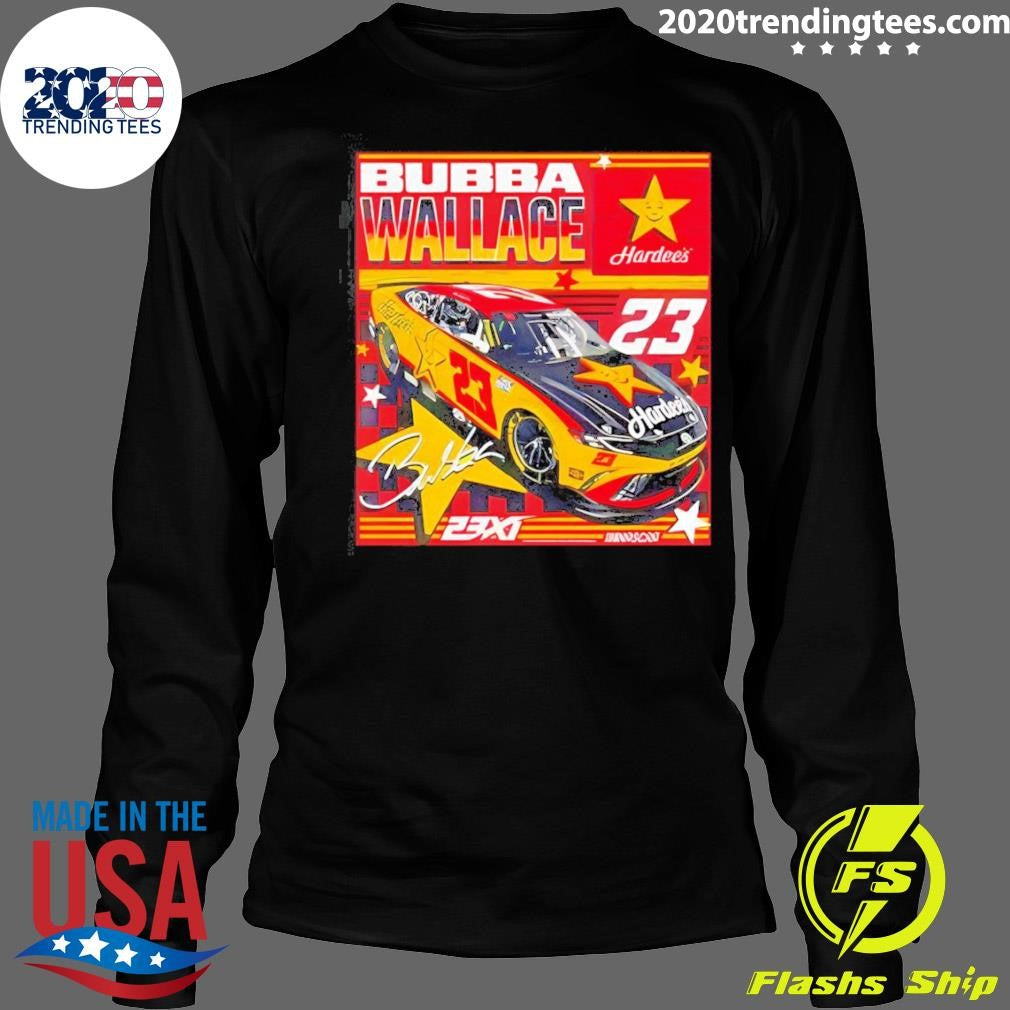 Bubba Wallace 23XI Racing #23 Hardee’s Signature Shirt