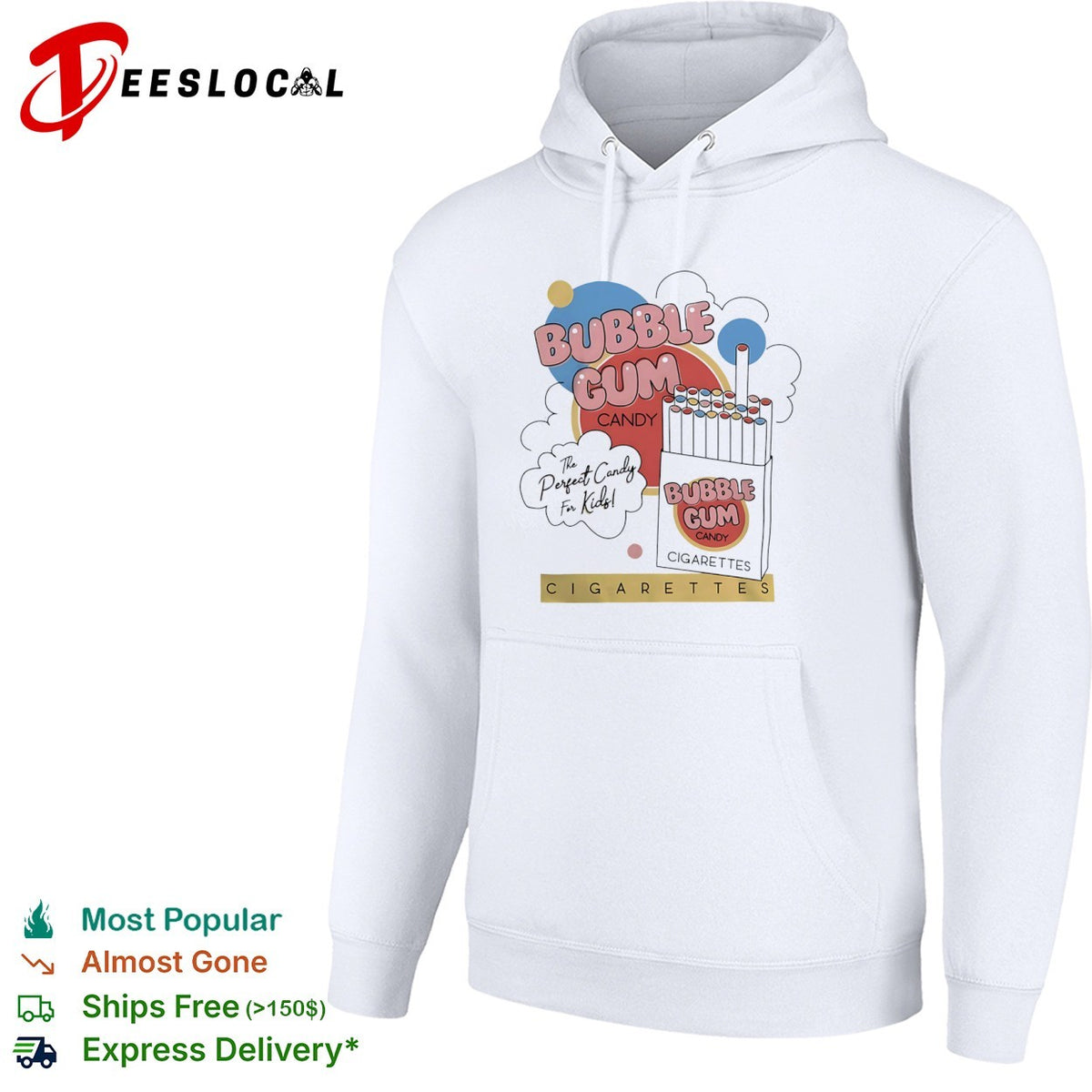 Bubble Gum Candy The Perfect Candy for Kids Cigarettes shirt