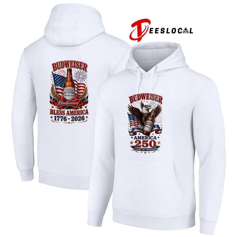Budweiser America 250 years of freedom eagle graphic shirt