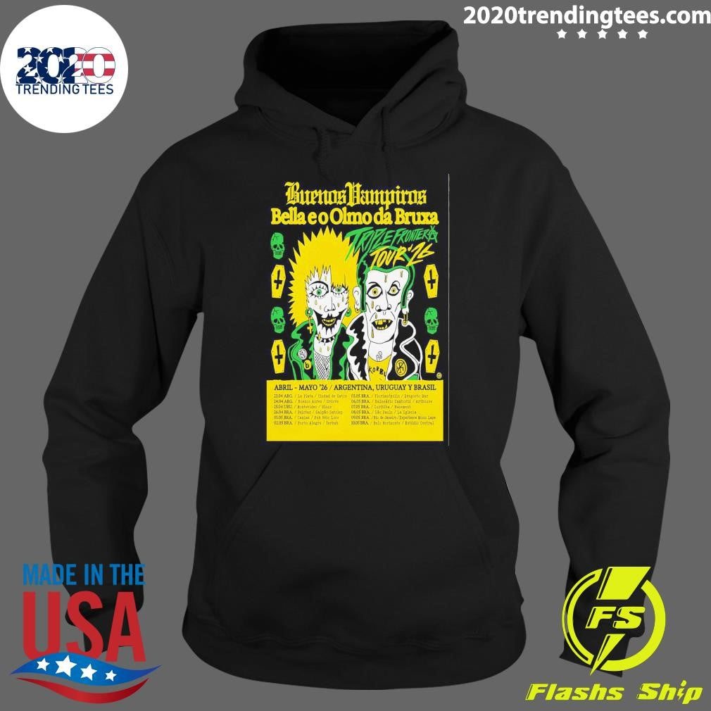 Buenos Vampiros Bella E O Olmo Da Bruxa Triple Fronteras Tour 16 April-May 2026 Shirt
