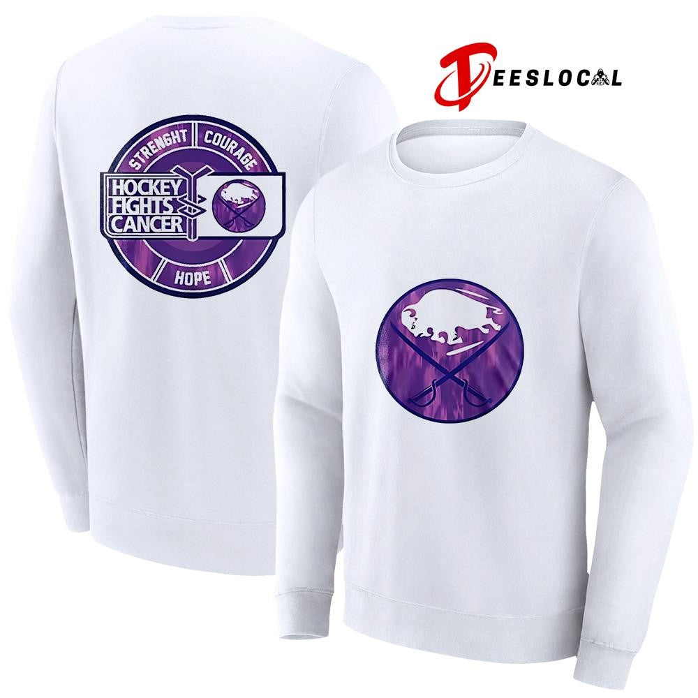 Buffallo Sabres hockey fights cancer strength courage hope shirt