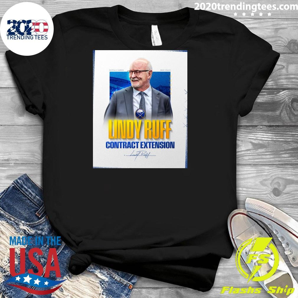 Buffalo Sabres Head Coach Lindy Ruff Contract Extension Signature Shirt