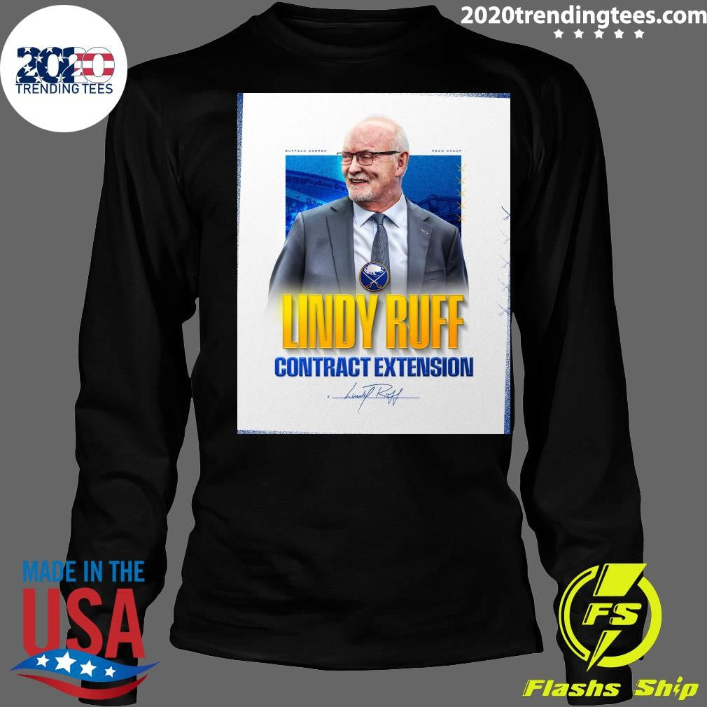 Buffalo Sabres Head Coach Lindy Ruff Contract Extension Signature Shirt