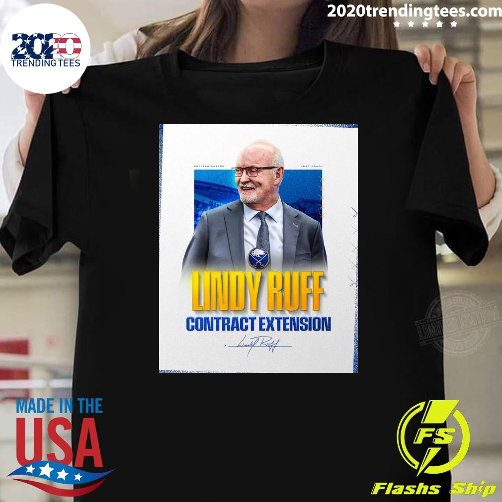 Buffalo Sabres Head Coach Lindy Ruff Contract Extension Signature Shirt