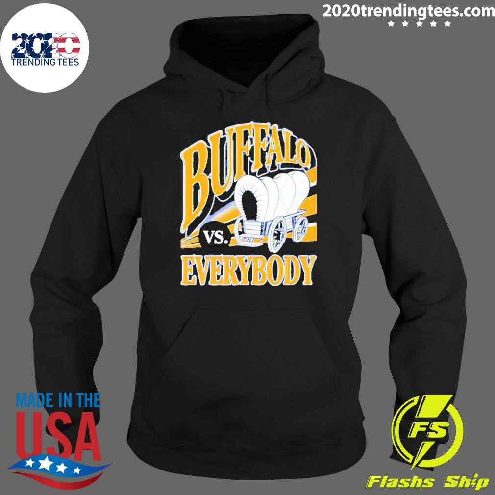 Buffalo Vs Everybody Covered Wagon Retro Shirt