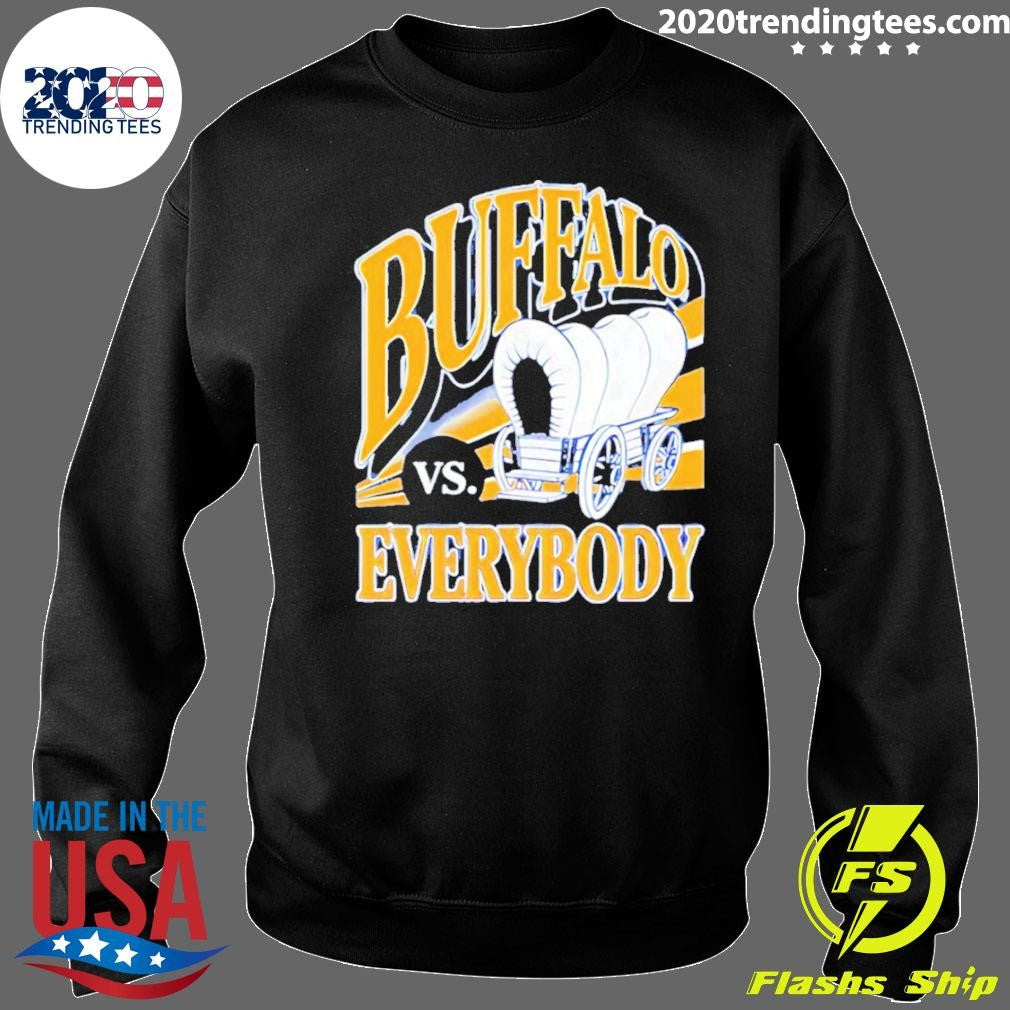 Buffalo Vs Everybody Covered Wagon Retro Shirt