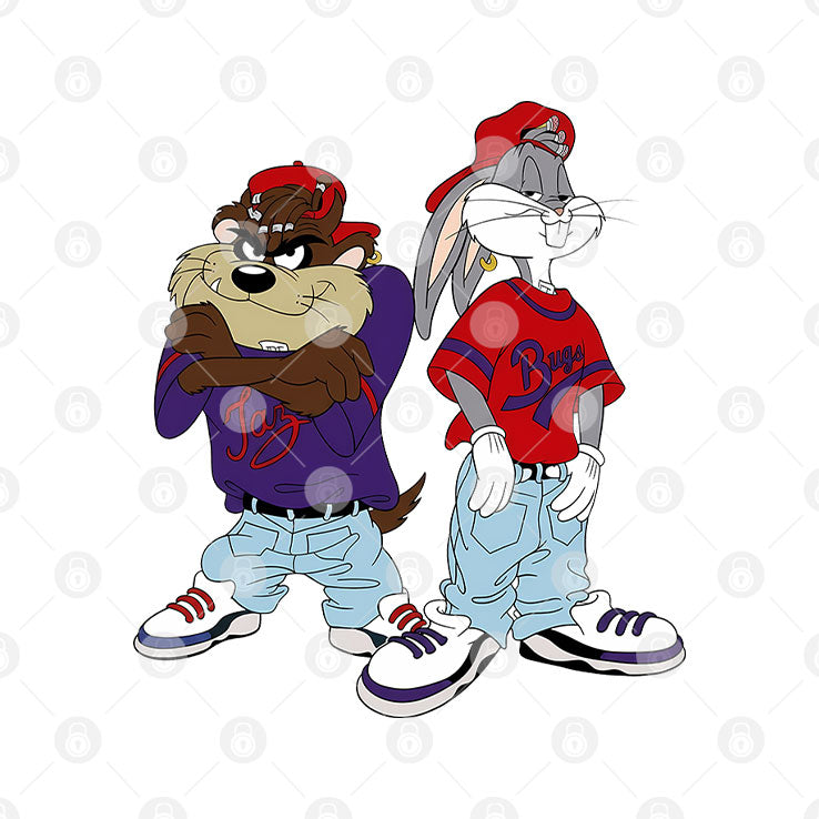 Bugs Bunny And Taz Kriss Kross Shirt