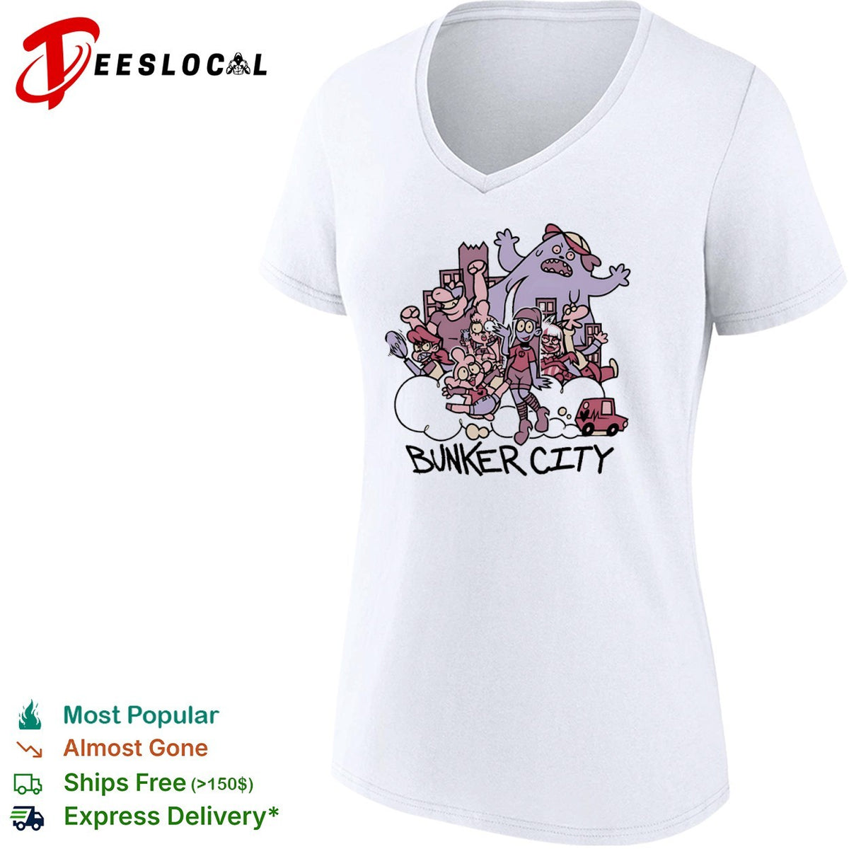 Bunker City cartoon shirt