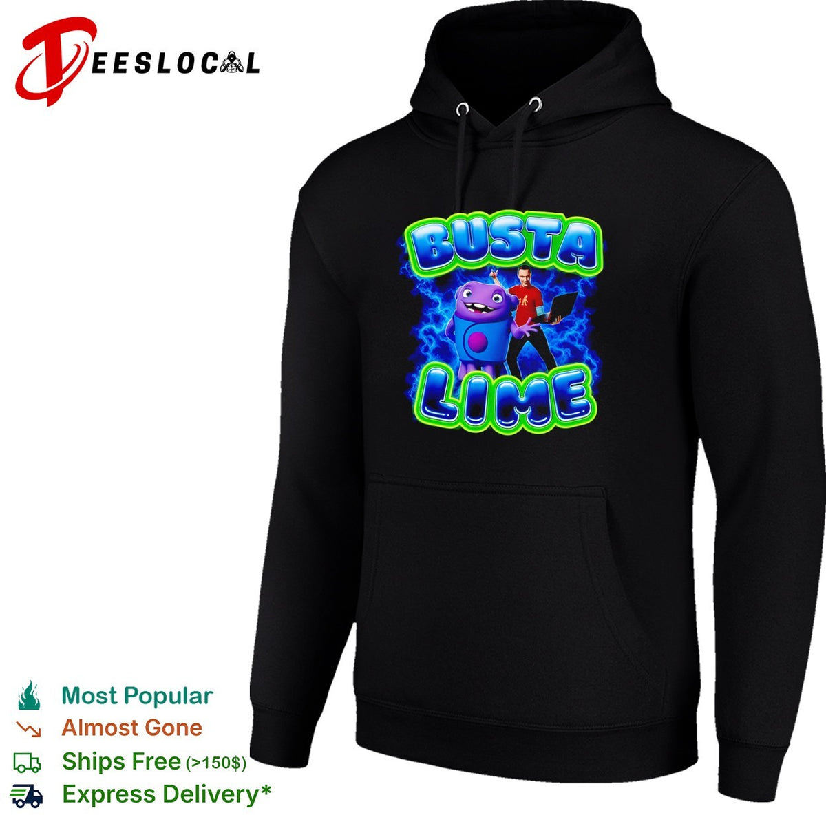 Busta Lime Sheldon Cooper from The Big Bang Theory and Oh from Home shirt