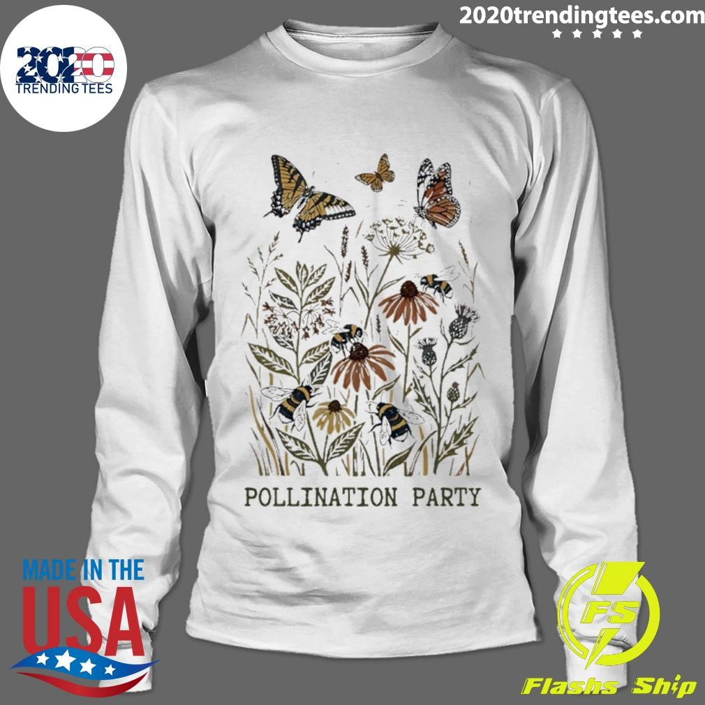 Butterfly And Bee Pollination Party Graphic Shirt