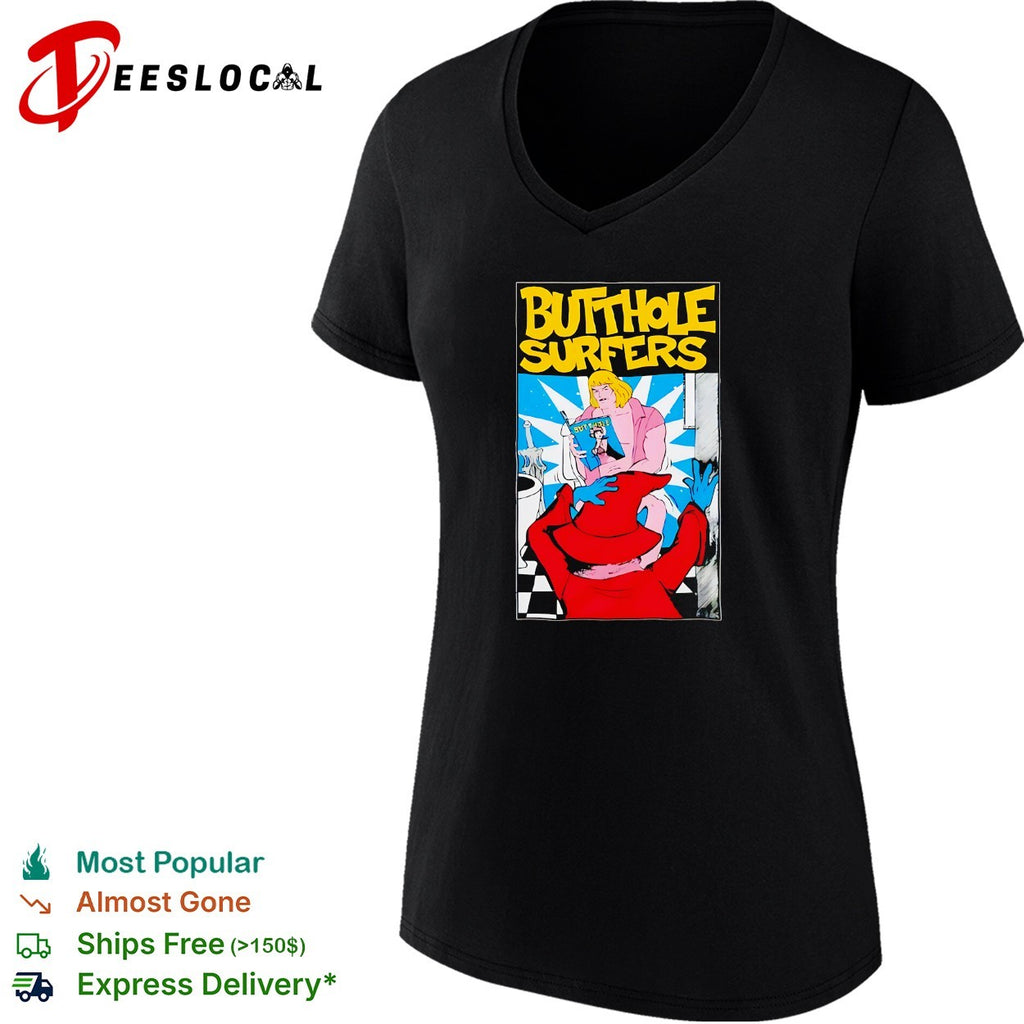 Butthole Surfers He Man Masters of the Universe Orko on the Toilet parody shirt