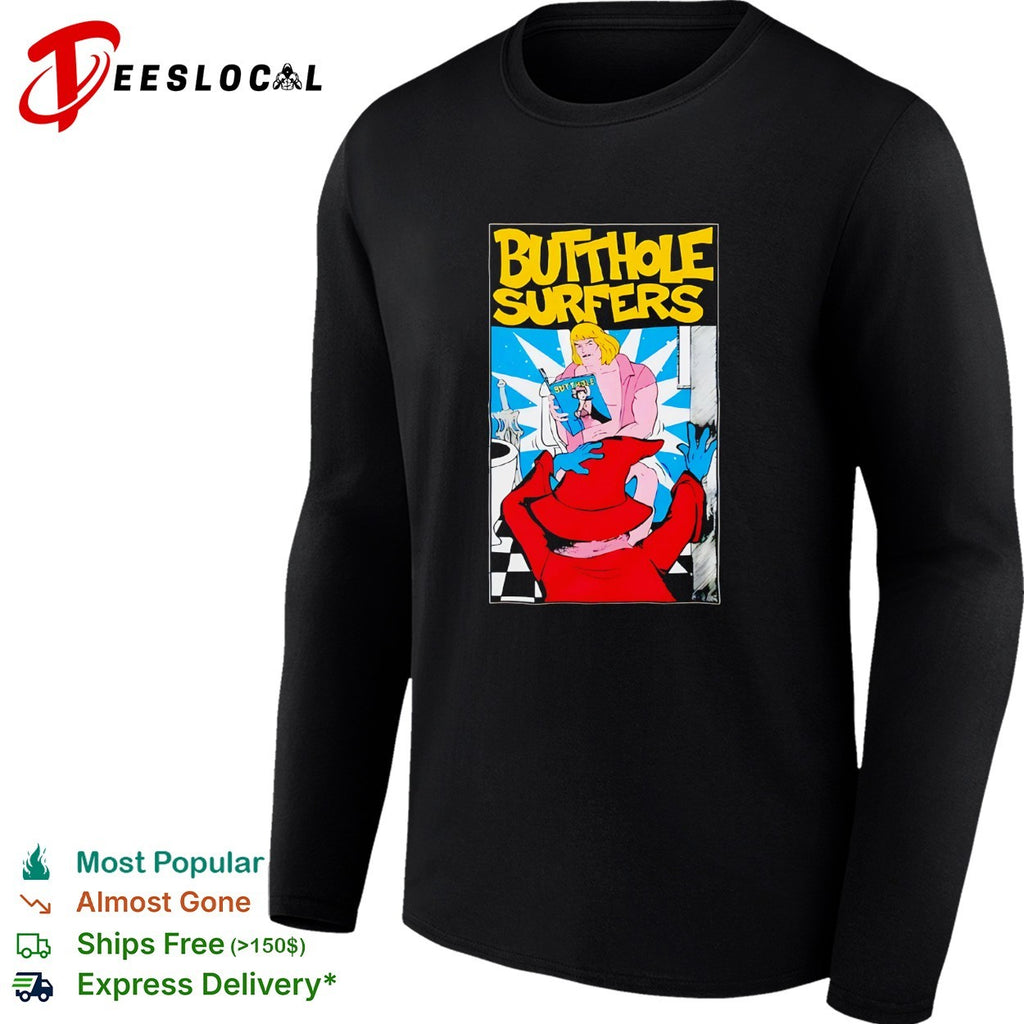 Butthole Surfers He Man Masters of the Universe Orko on the Toilet parody shirt