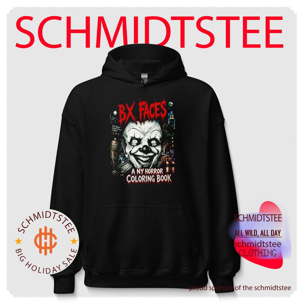 Bx Faces creepy clown illustration shirt