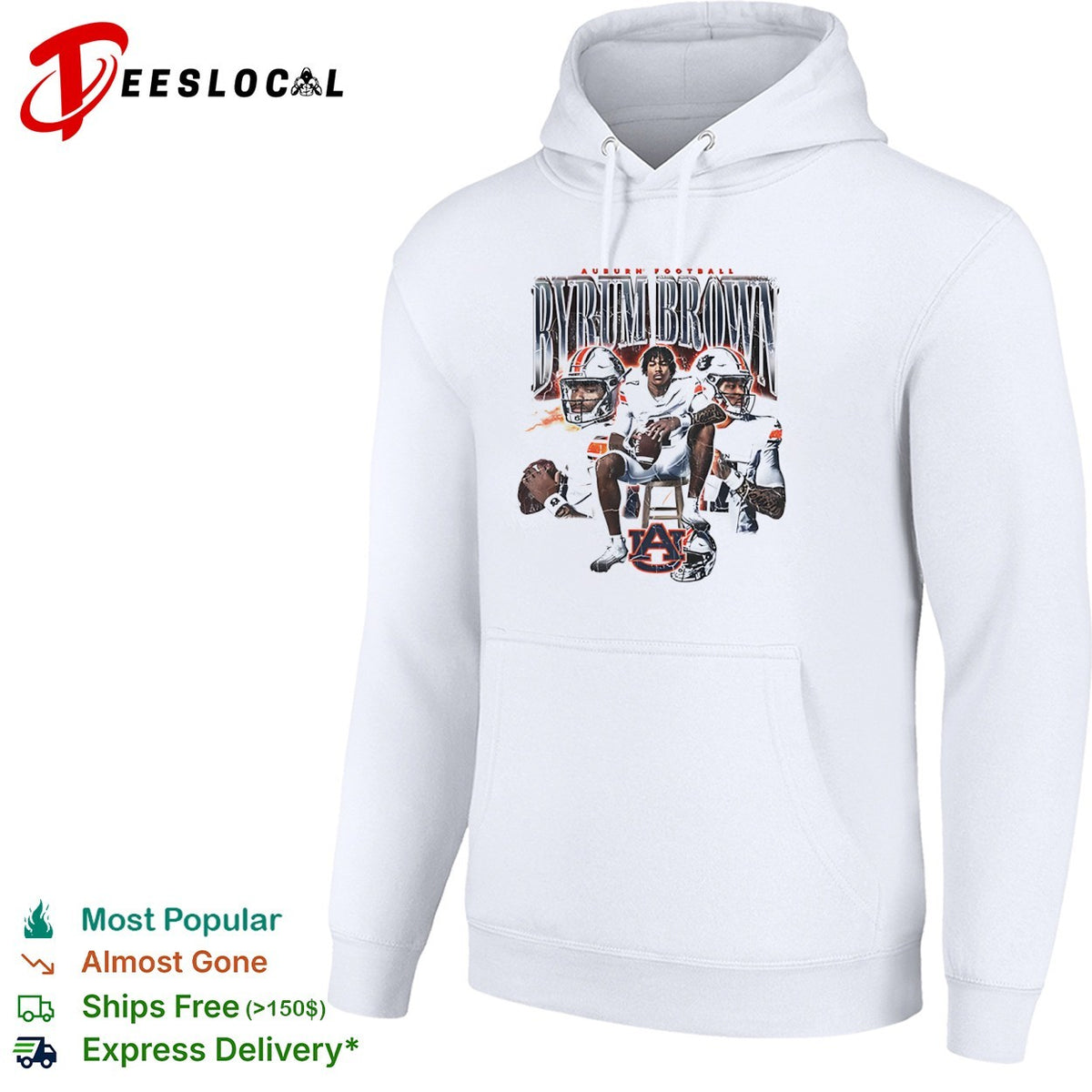 Byrum Brown Auburn Tigers NCAA football shirt