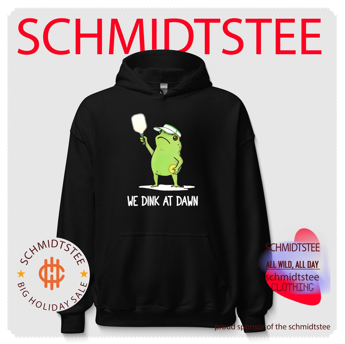 We dink at dawn pickle ball frog meme shirt