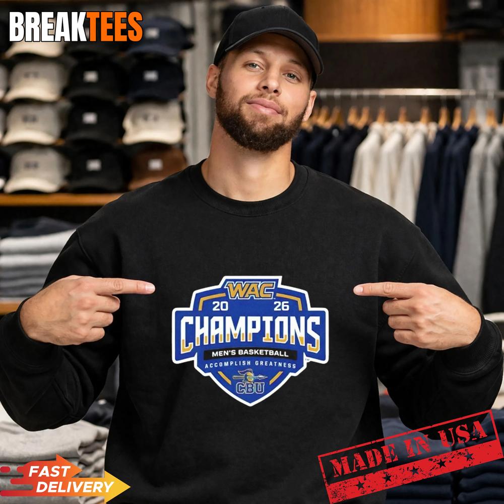 CBU Basketball WAC 2026 Champions Shirt