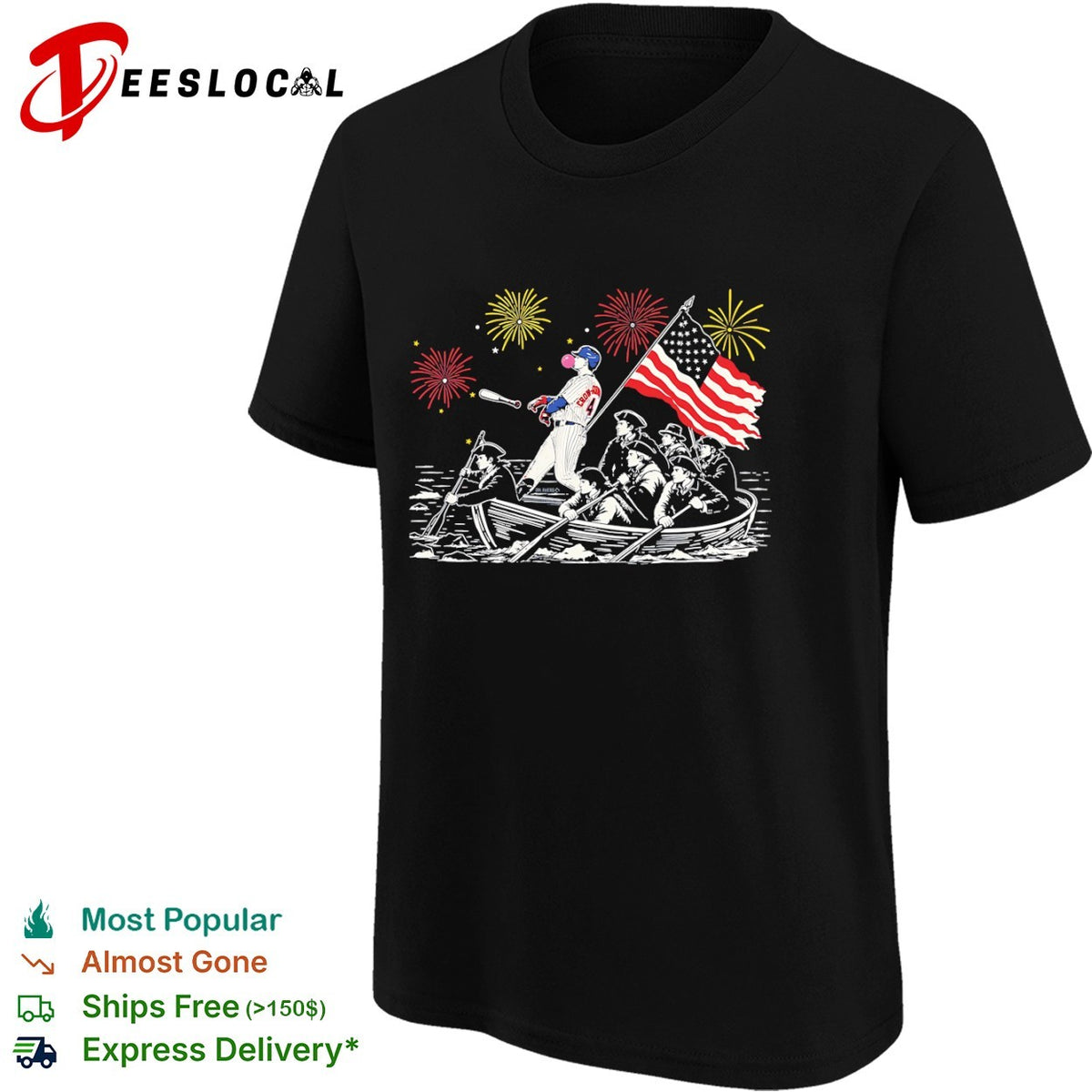 CJ Cron Colorado Rockies MLB Washington Crossing the Delaware shirt