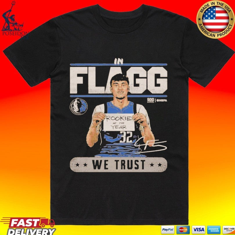 Cooper Flagg Dallas Mavericks 2026 Roty Trust Wht T-shirt