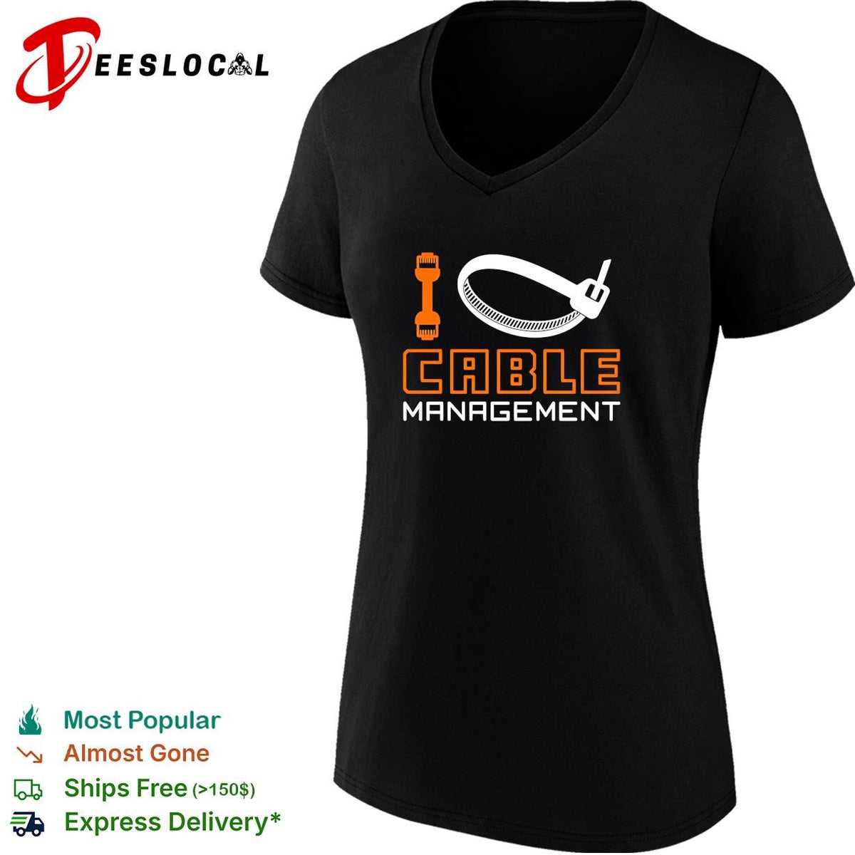 Cable management shirt