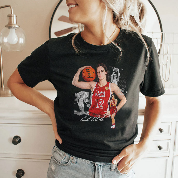 Caitlin Clark USA Women Basketball Shirt