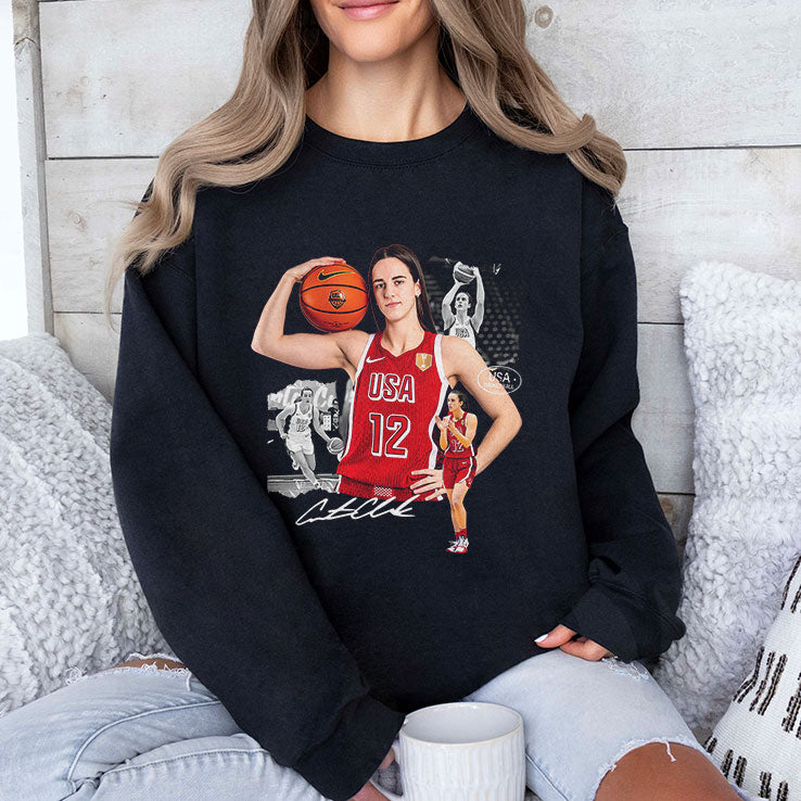 Caitlin Clark USA Women Basketball Shirt