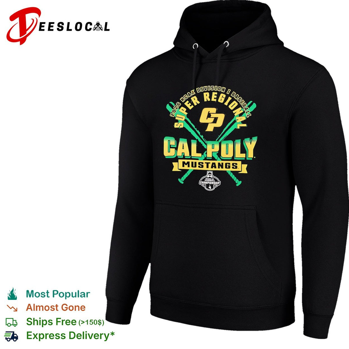 Cal Poly Mustangs 2026 NCAA Division I Baseball Super Regional Championship shirt