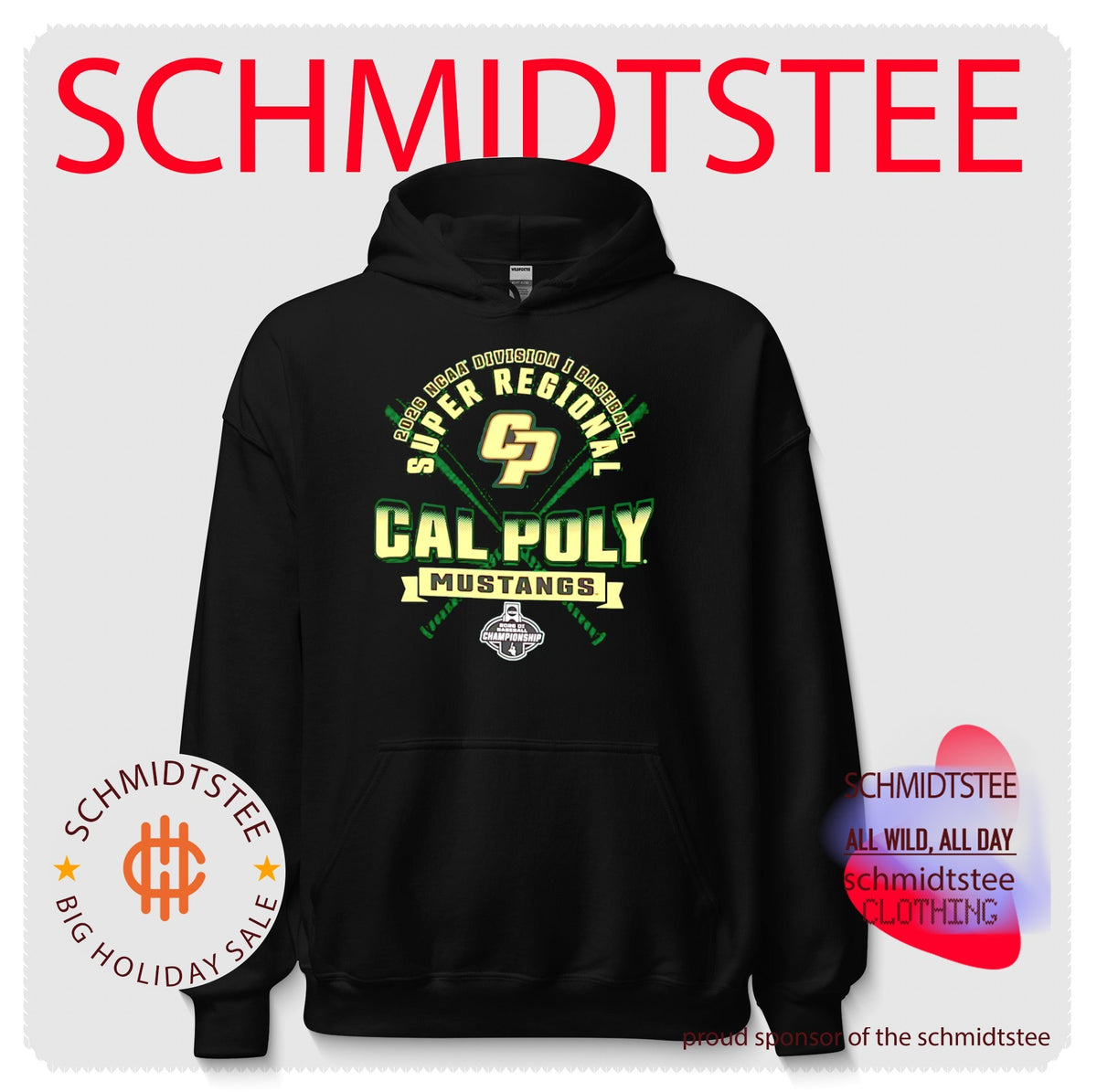 Cal Poly Mustangs 2026 NCAA Division I Baseball Super Regionals shirt