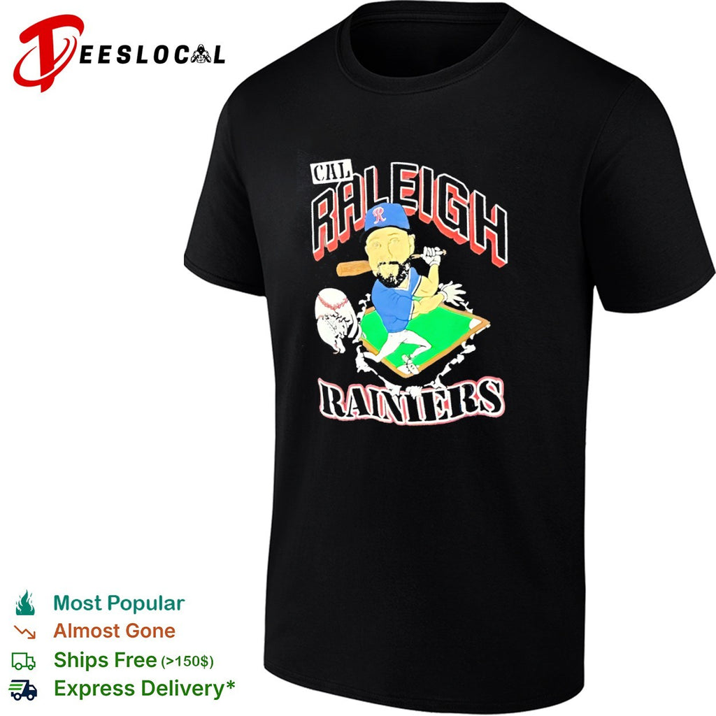 Cal Raleigh Tacoma Rainiers Minor League Baseball Caricature shirt