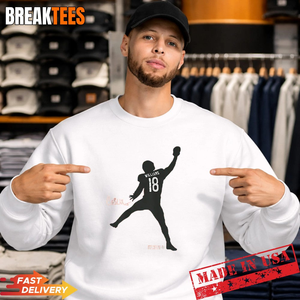 Caleb Williams Iceman Silhouette Football Shirt