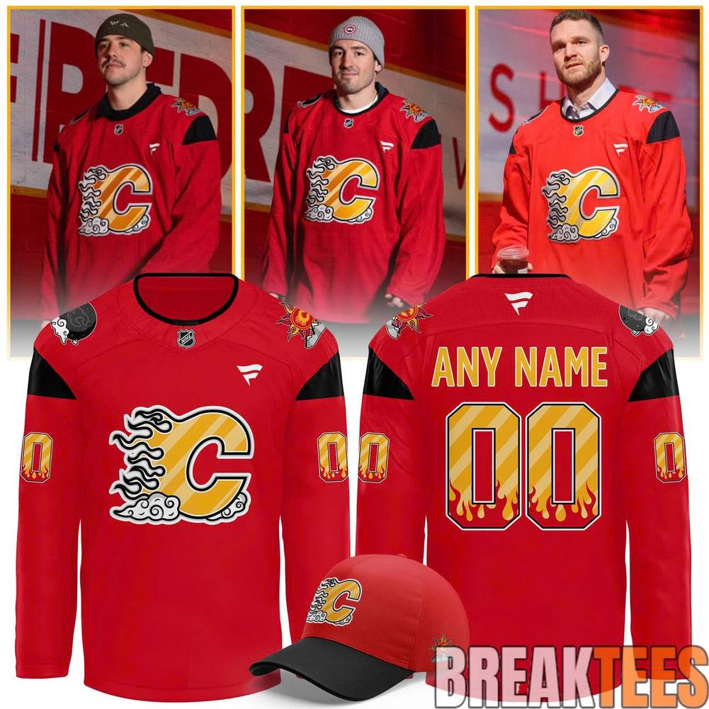 Calgary Flames 2026 East Asian Celebration Night Custom Hockey Jersey