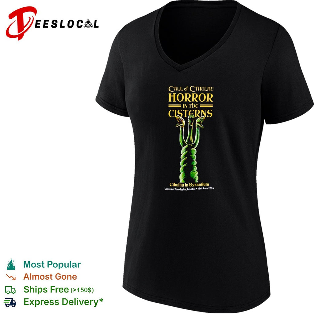 Call of Cthulhu Horror in the Cisterns Cthulhu in Byzantium Cistern of Theodosius shirt