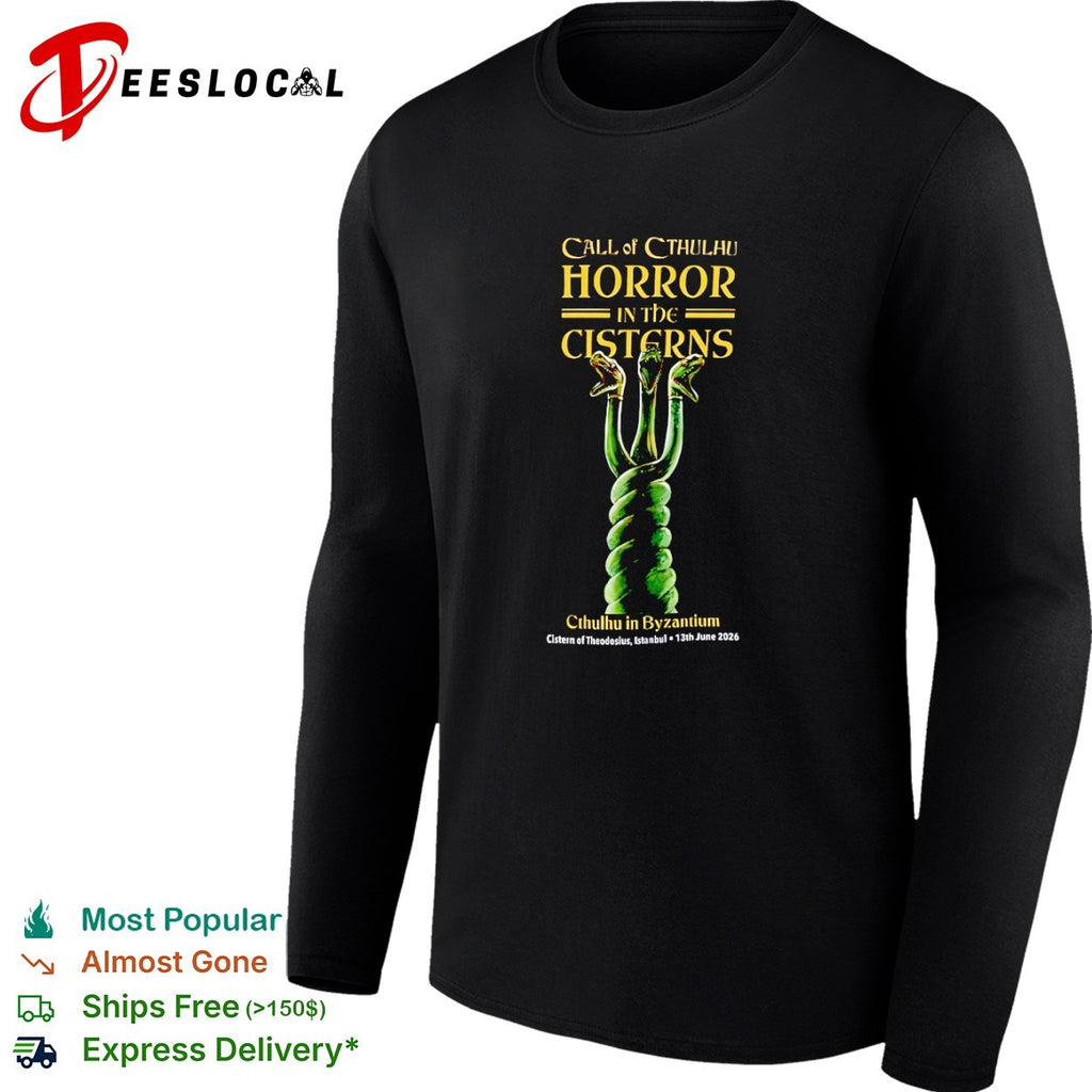 Call of Cthulhu Horror in the Cisterns Cthulhu in Byzantium Cistern of Theodosius shirt