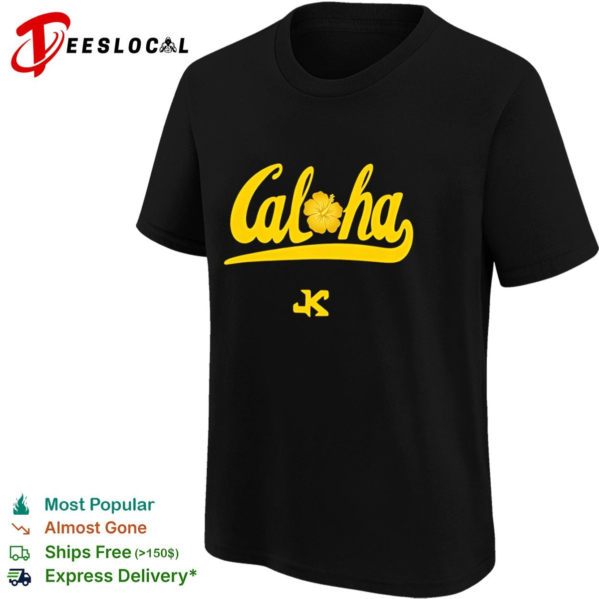 Caloha style California Golden Bears K logo shirt