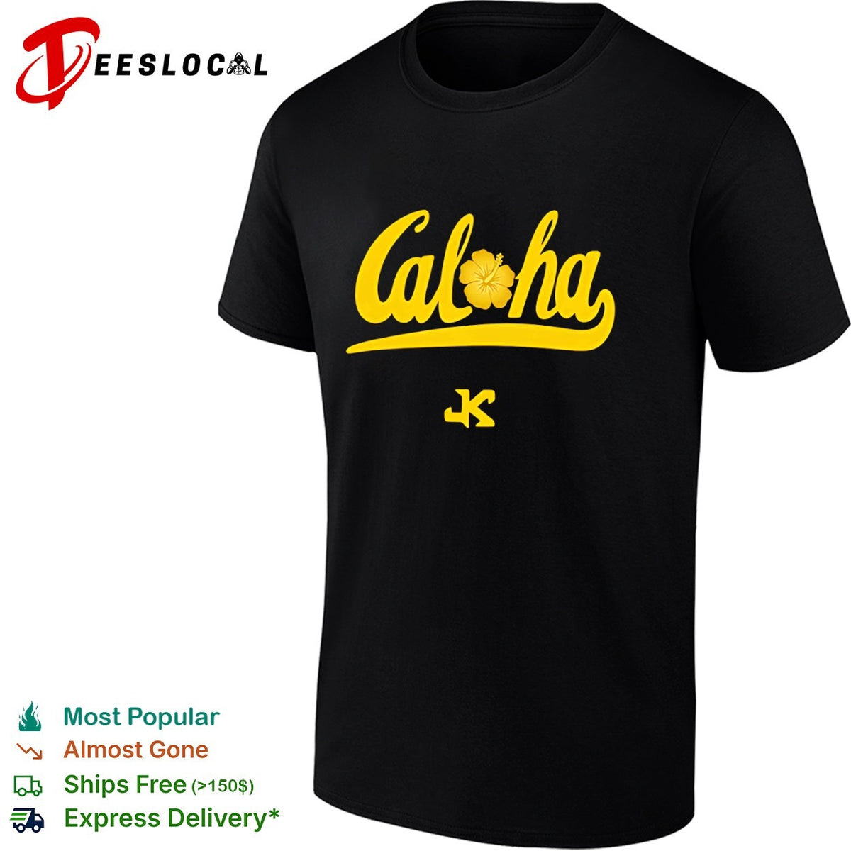 Caloha style California Golden Bears K logo shirt