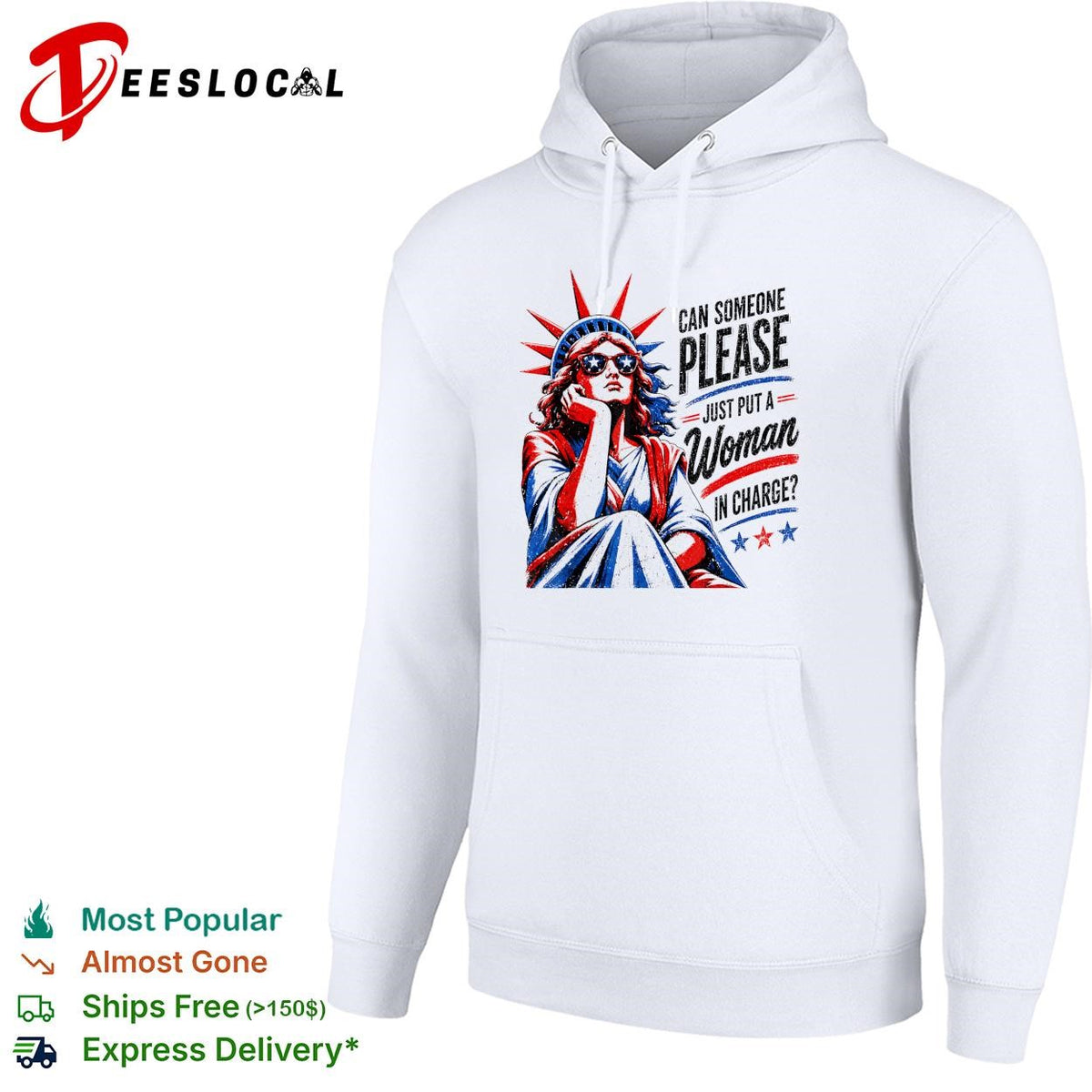 Can someone please just put a woman in charge Statue of Liberty shirt