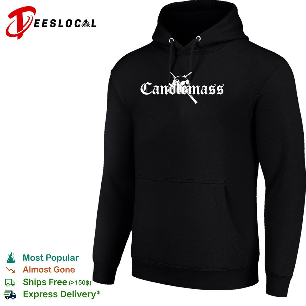Candlemass Band Logo with Skull and Crossed Swords Doom Metal Music Band shirt