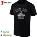 Cape Cod Mass boat nautical coastal vintage shirt