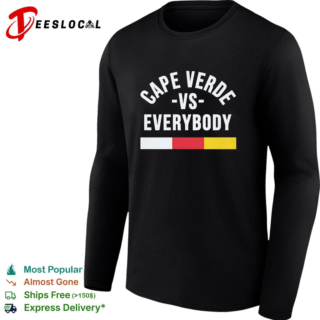 Cape Verde vs everybody flag soccer pride shirt