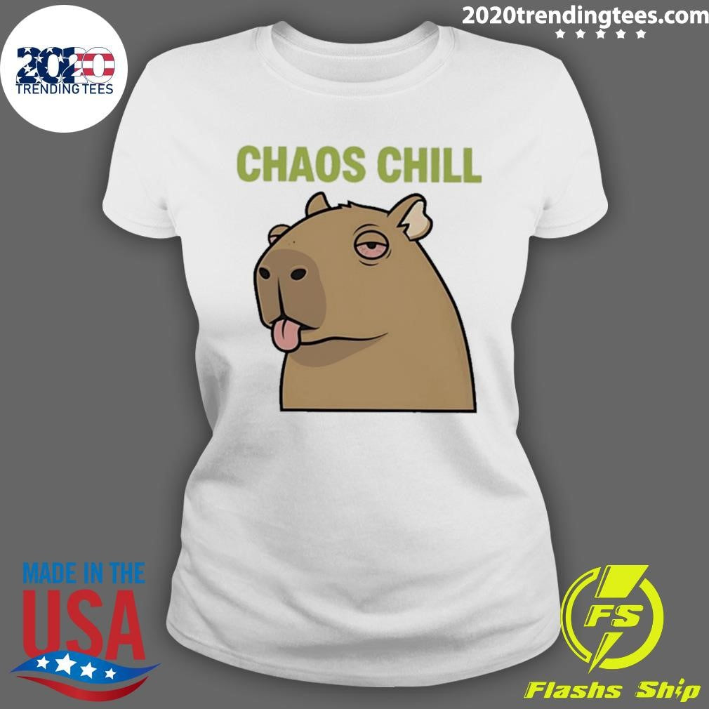 Capybara Chaos Chill Meme Shirt