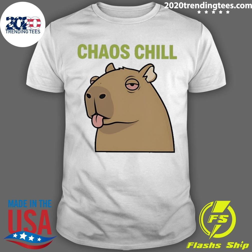 Capybara Chaos Chill Meme Shirt