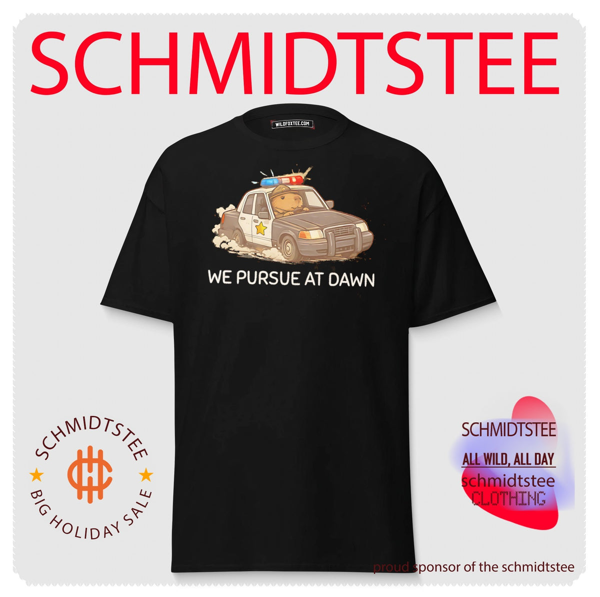 Capybara Police Officer We Pursue at Dawn shirt