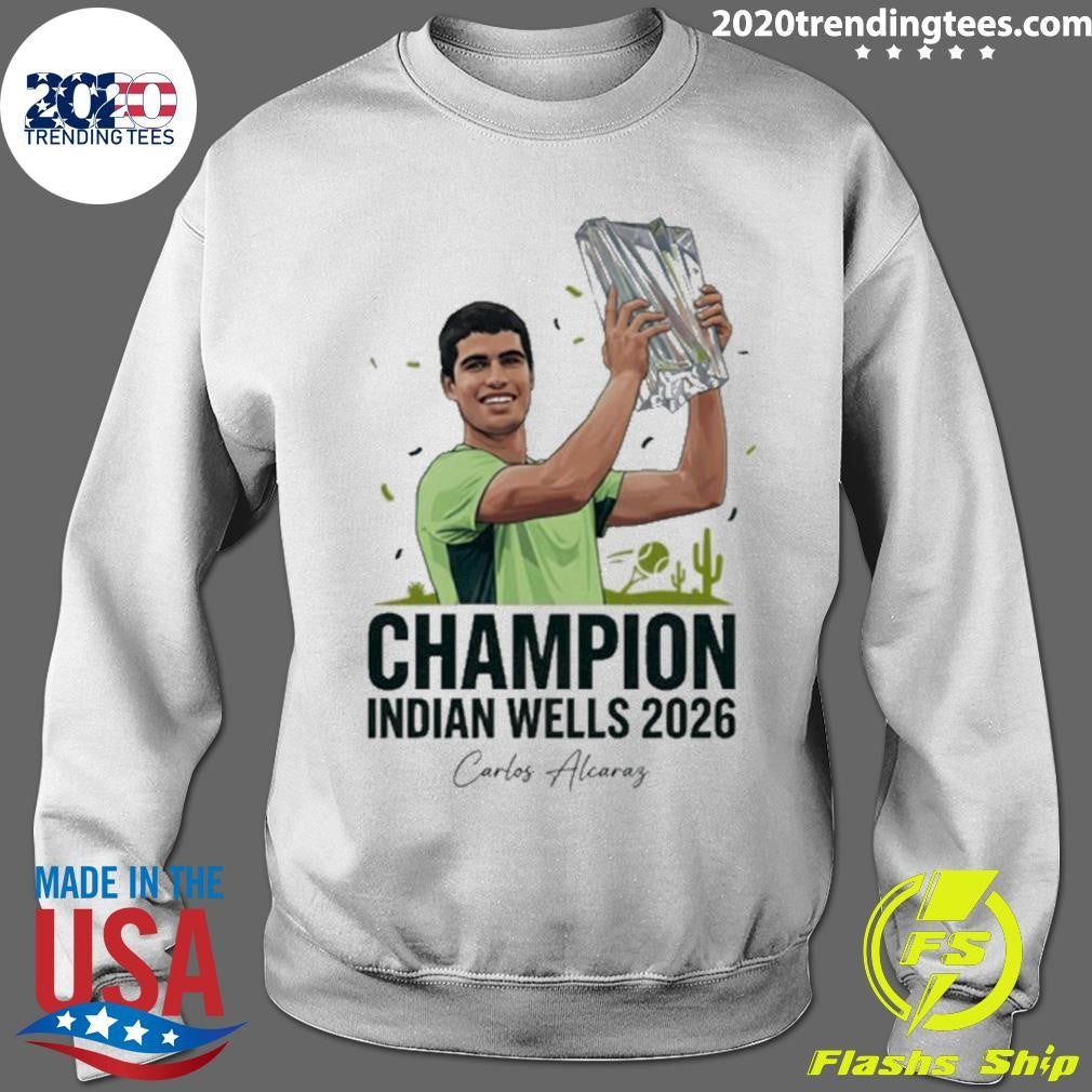 Carlos Alcaraz Indian Wells Champion 2026 Signature Shirt