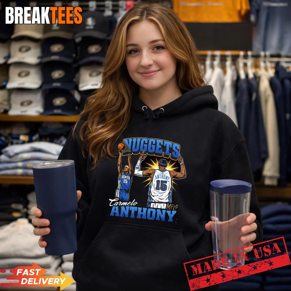 Carmelo Anthony Denver Nuggets Basketball Star Vintage Style T-Shirt