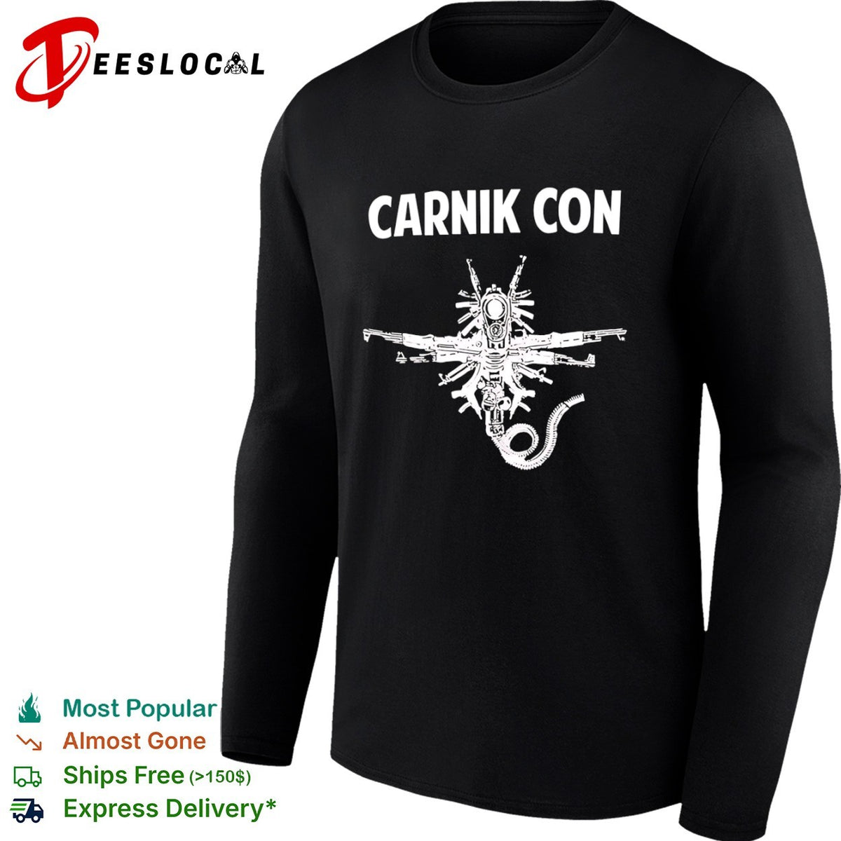 Carnik Con Alien Xenomorph Firearm Construct Gun Culture Shirt