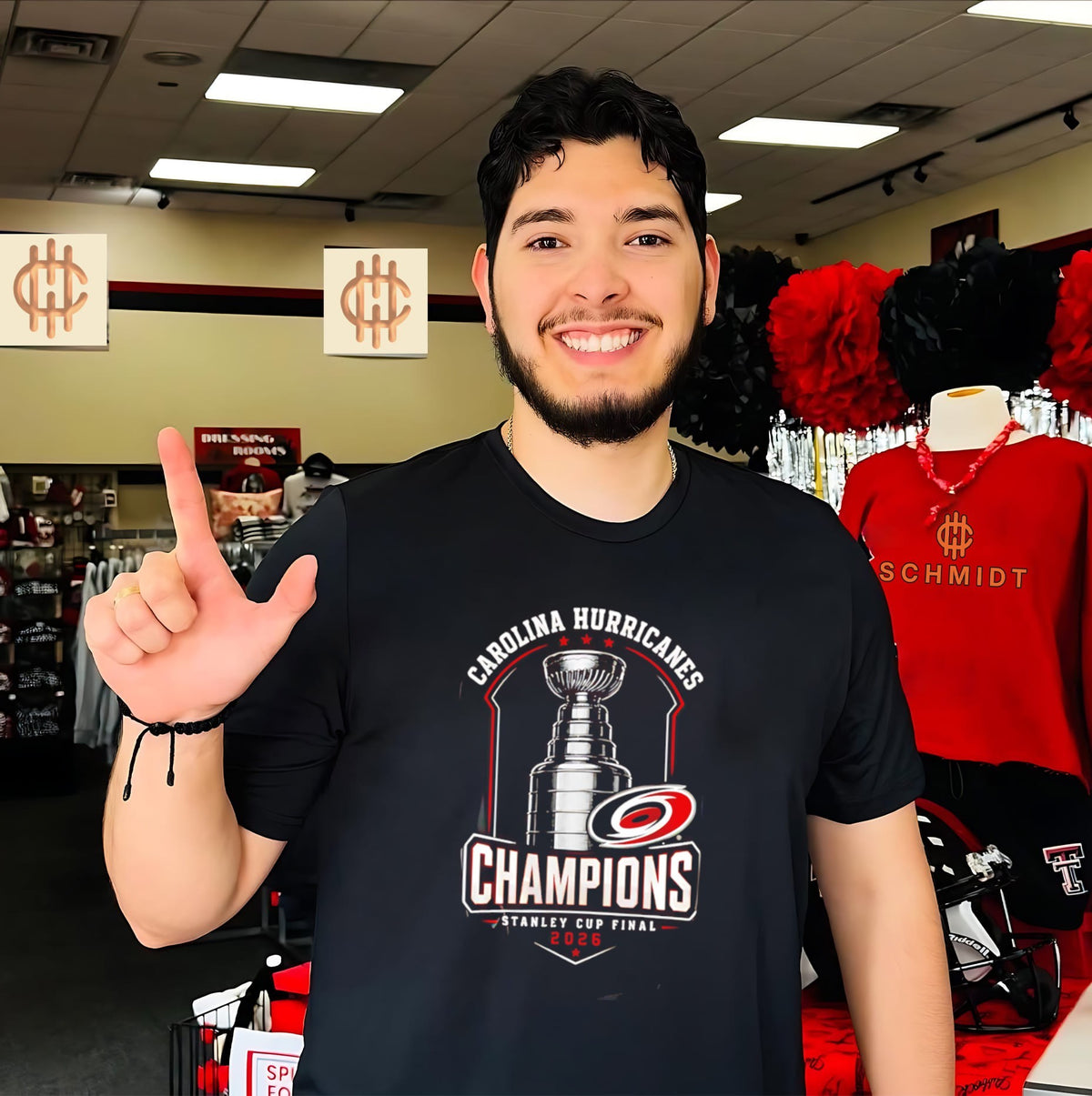 Carolina Hurricanes 2026 NHL Stanley Cup Champions trophy logo shirt